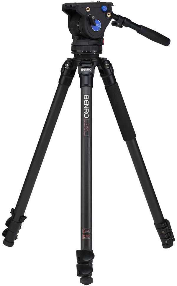 Picture of Benro BNRO-C373FBV6H Series 3 CF Video Tripod & BV6H Head with 3 Leg Sections & Flip Lock Leg Release