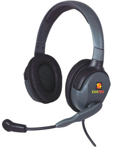Picture of Eartec EAR-MXD5XLR-M Max 4G Double Muff Intercom Headset with 5 Pin XLR Male Connector