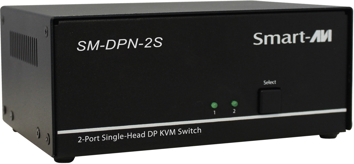 SAVI-SM-DPN-2S DisplayPort KVM Switch with Audio, USB 2.0 Support & 2 Ports
