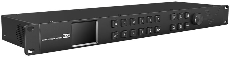 Picture of ViewZ VZ-MV1602-SDI 19 in. Dual Mode 16-Channel SDI Multi-Viewer & Matrix Switcher 1RU Mountable Rack