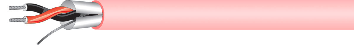 WP-454PK1000 1000 ft. 1P 22G Stranded Shielded Miniature Line Level Audio Cable, Pink