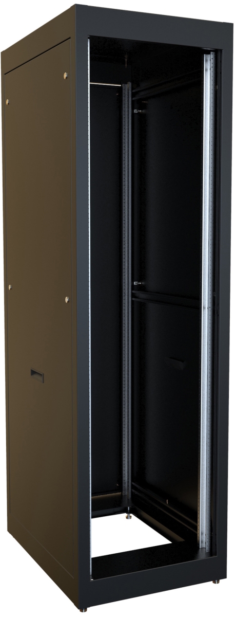 19 x 70 x 31 in. 40U C2 Rapid Rack Equipment Storage Cabinet, Black