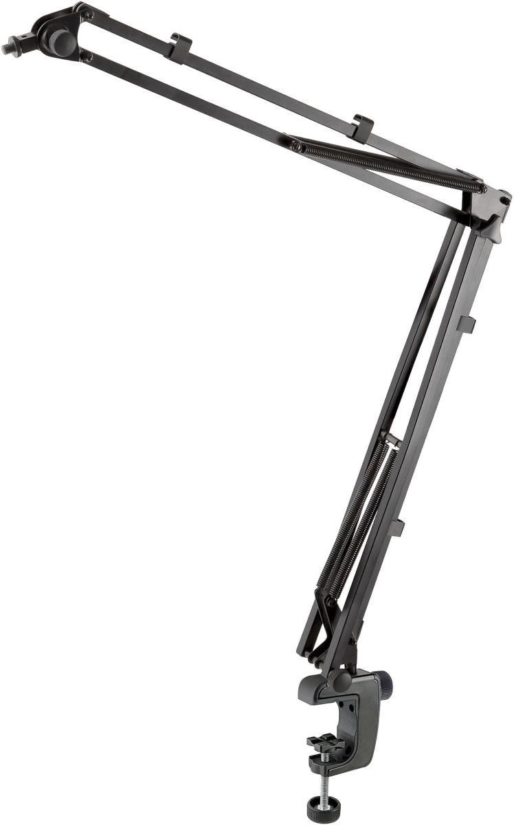 Microphone Desk Boom Arm with 0.375-0.162 in. Thread, Black