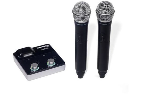 SAM-SWXPD2MHQ6 2.4 GHz XPD2m Dual Channel Wireless Tabletop Receiver System with 2 Dynamic Handheld Mics