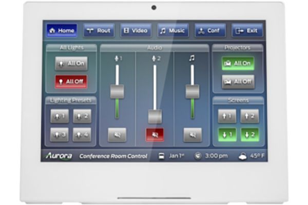 AURA-RXT-10D-W 10 in. Desktop ReAX IP Touch Panel Control System, White
