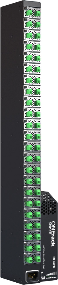 TV1-1RKSPDRSTR23 ONErack Spider Multi Voltage Vertical PSU Strip with 23 Module Slots & 14 Voltage Modules