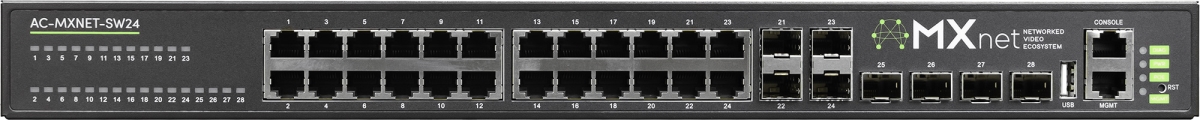 Picture of AVPro Edge APR-AC-MXNETSW24 Copper PoE Network Switch with 24 Ports