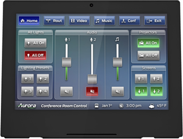 Picture of Aurora Multimedia AURA-RXT-10D-B 10 in. Desktop ReAX IP Touch Panel Control System&#44; Black
