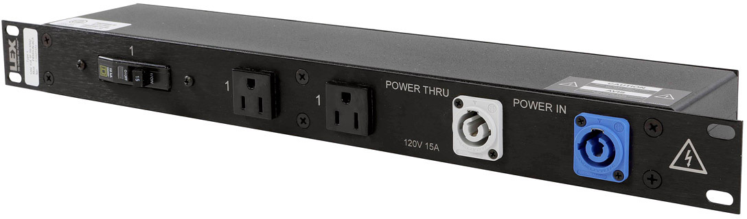 -PRM1UN-8CA 20A 1RU Enclosed Rack with PowerCon to Dup Receptacles