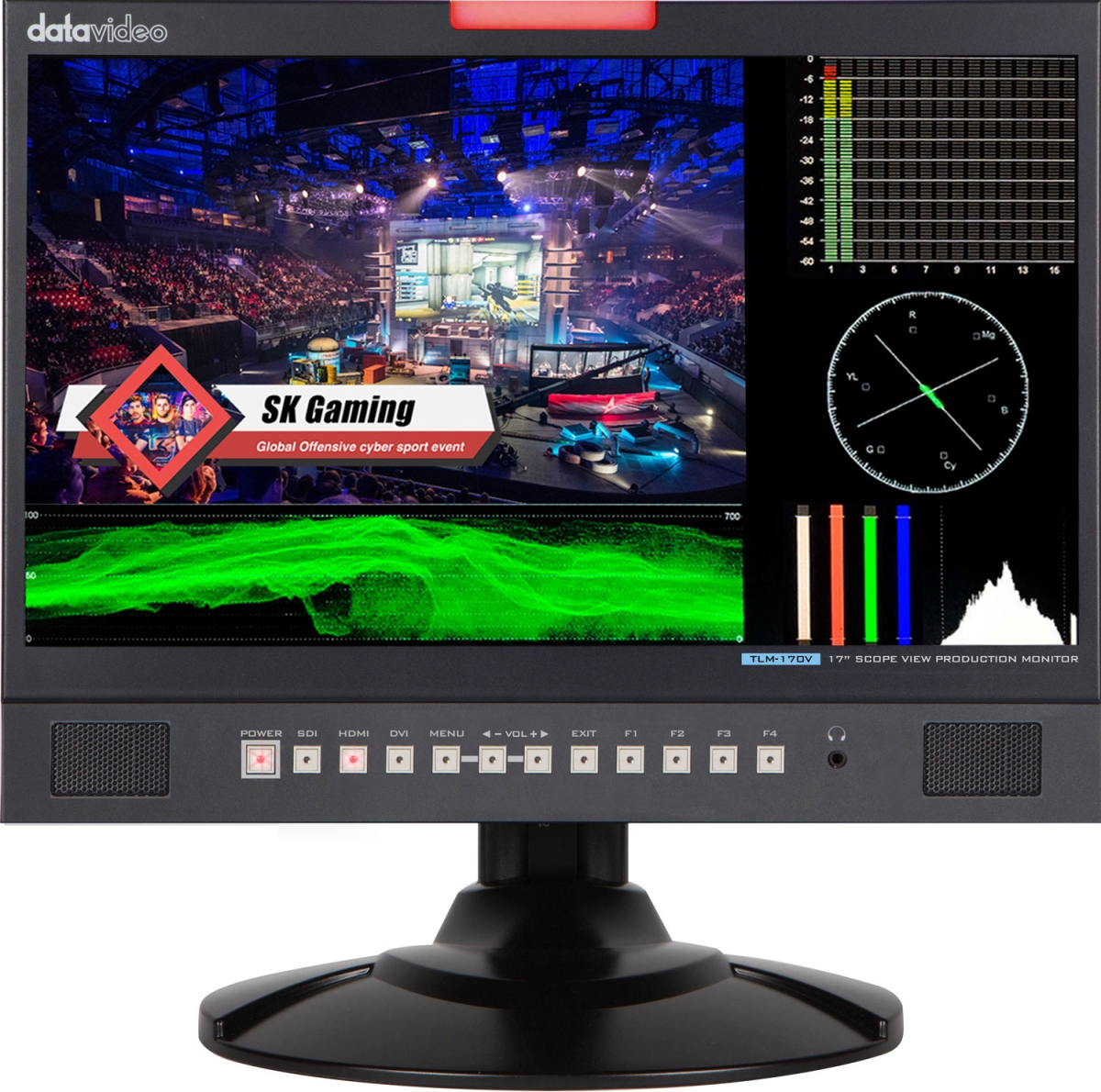 Picture of Datavideo DV-TLM-170V 17.3 in. ScopeView LED Video Production Monitor with 3G-SDI & HDMI Inputs