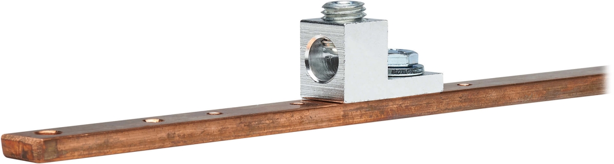 Tripp Lite TRL-SRGROUND25 Copper Bus Grounding Bar for 24U & 25U Racks Open Frame & Enclosure