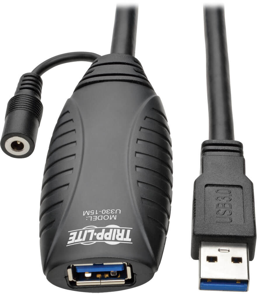Picture of Tripp Lite TRL-U330-15M 49 ft. USB 3.0 USB-A Male & Female Active Superspeed Extension Repeater Cable