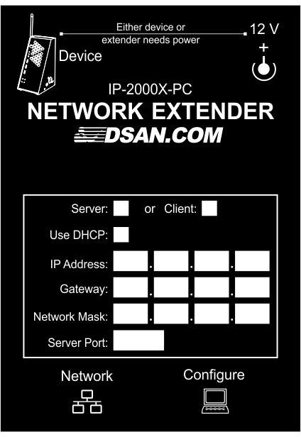 Picture of DSan DSA-IP-2000X-PC IP-Address Configurable Adapter & Network Extender