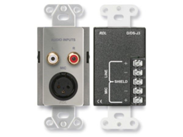 RDL-DS-J3 Mic & Line Input Assembly - Stainless
