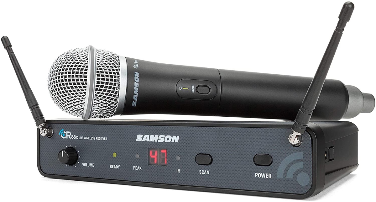 SAM-SWC88XHQ7-D Concert 88x Wireless Handheld System with Q7 Handheld Dynamic Mic CH88-Q7 & CR88x - 542-566 MHz