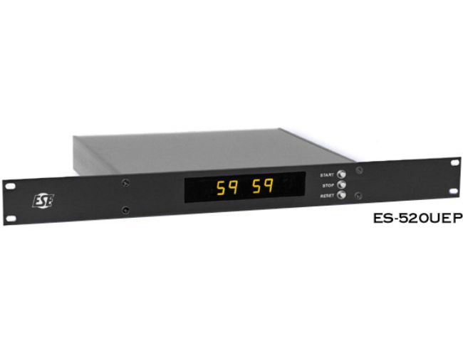 Picture of ESE ESE-ES-520UE-D-P 0.56 in. DB9 Min & Sec LED & 60 Min Up Timer with 19 in. Rack Option 6 ft. Cable&#44; Yellow