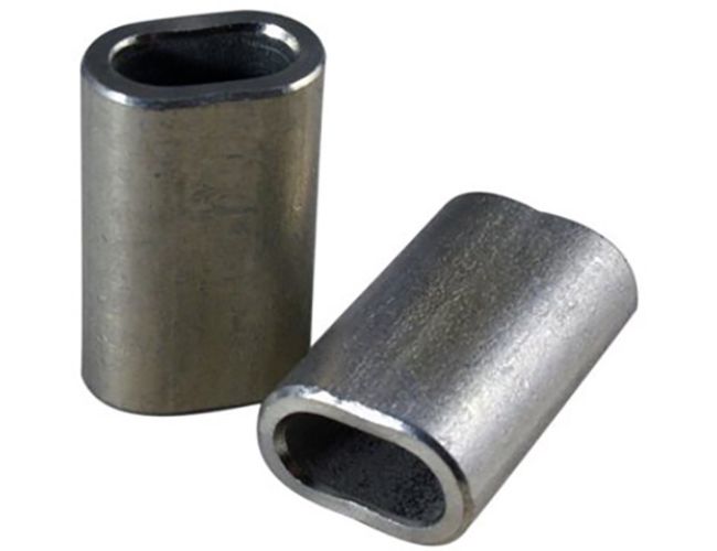 Picture of Fehr Brothers SSL187-T316-20 3 by 16 Stainless Steel Aircraft Cable Swage Sleeves - Pack of 20