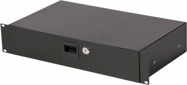 OSS-RDLS2000 2U Locking Rack Drawer, Black