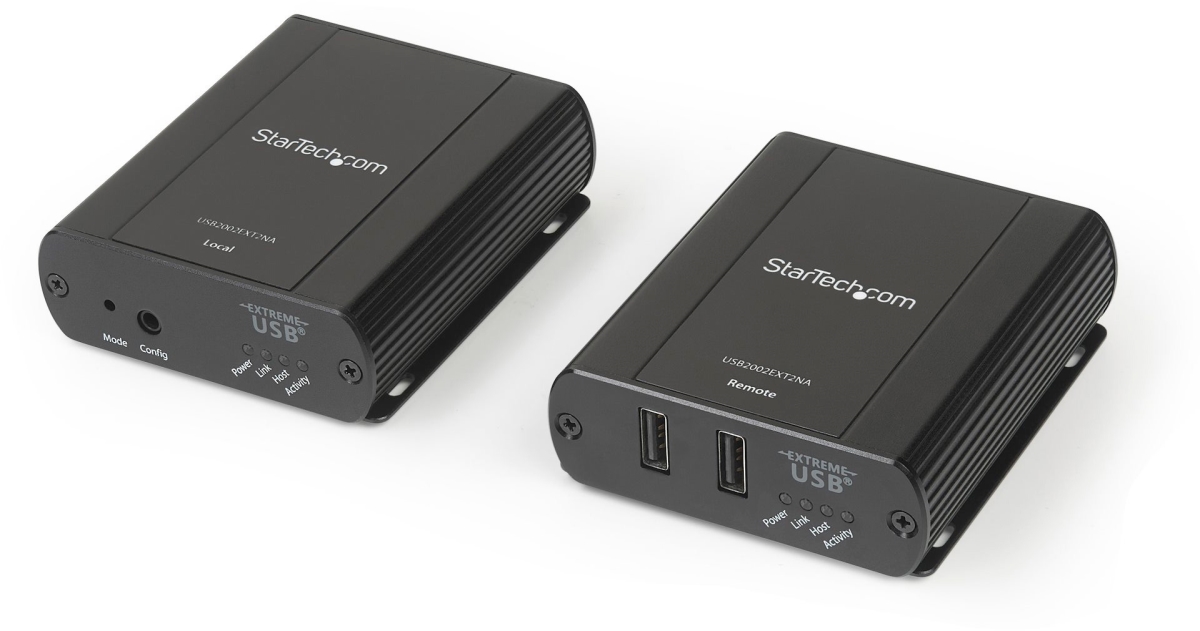 ST-USB2002EXT2NA 330 ft. & 100m 2 Port USB 2.0 Extender Hub Over Cat5e & Cat6 RJ45 Cable