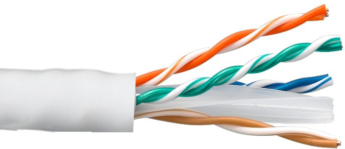 Picture of Connectronics CTX-10X8218THCMR 1000 ft. 550MHz CAT6 Ethernet Cable, White