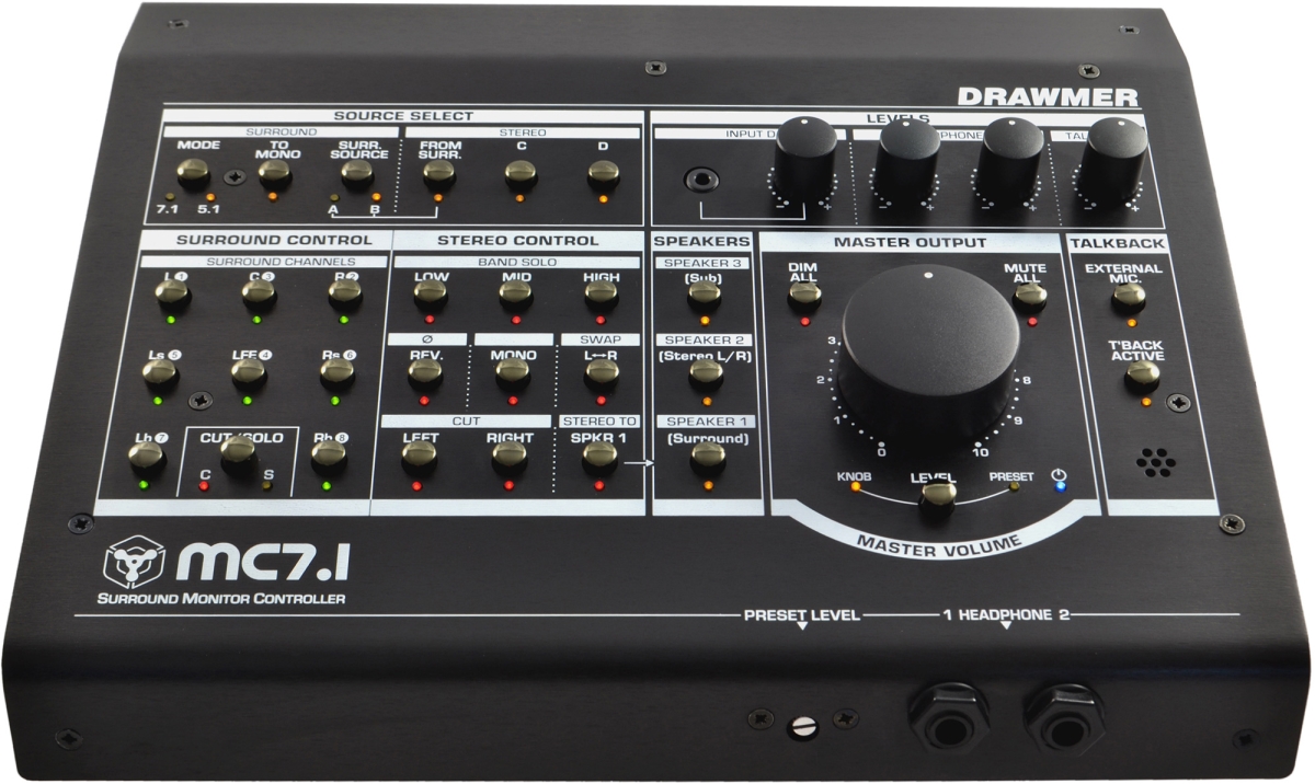 Picture of Drawmer DRWM-MC7-1 Tansaudio 20 Input Source 7.1 - 5.1 Surround Monitor Controller