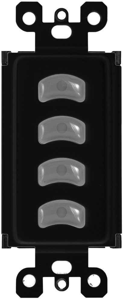 Picture of Pathway Connectivity Solutions P700-5432BL Vignette 485 with Four Button Master Insert for E1.31 SACN or DMX512, Black