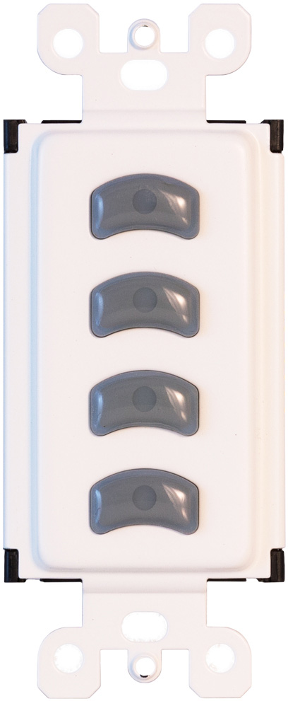 Picture of Pathway Connectivity Solutions P700-5432WH Vignette 485 with Four Button Master Insert for E1.31 SACN or DMX512, White