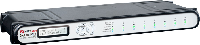 Picture of Pathway Connectivity Solutions P9115 DMX-RDM Repeater Pro with 8 Way Rear Terminal