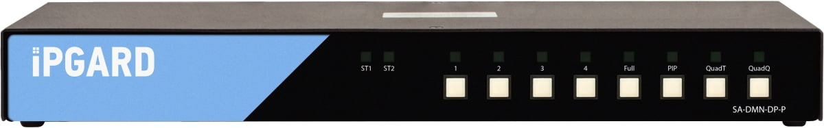SAVI-SA-DMN-DP-P 4-Port SH Secure DisplayPort KVM with Audio - CAC & Preview Screen