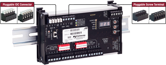 P1004 6.25 in. Demultiplexer with 16 Channels & eDIN