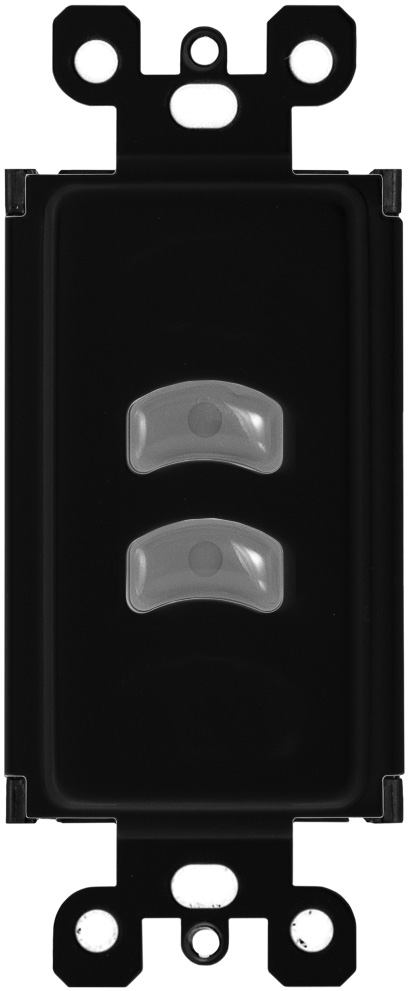 Picture of Pathway Connectivity Solutions P700-5411BL Vignette PoE with Two Button Master Insert, Black