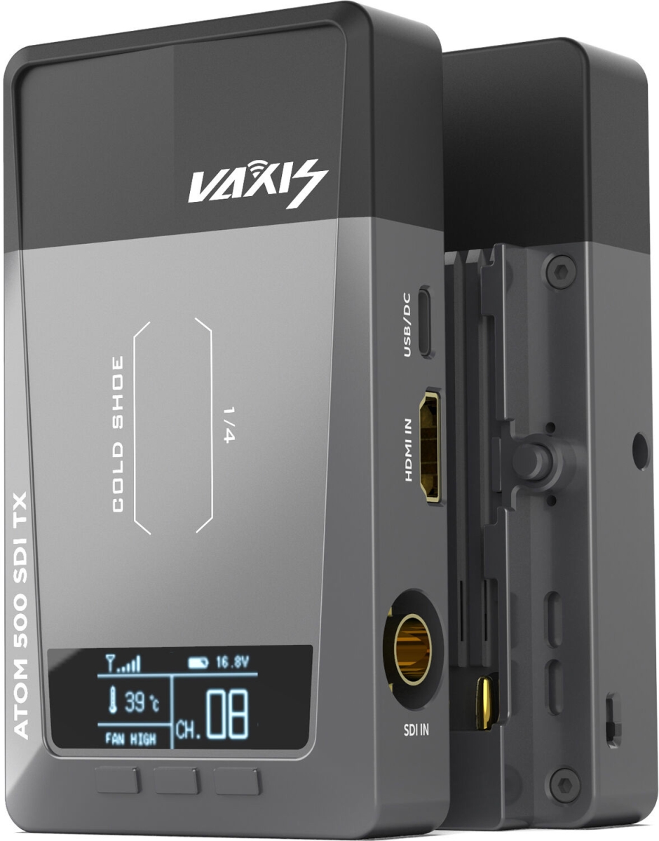 Picture of VAXIS VA20-S500-TR01B Atom 500 3G-SDI & HDMI Wireless Video Transmission System with 1080P App Monitoring up to 500 ft.