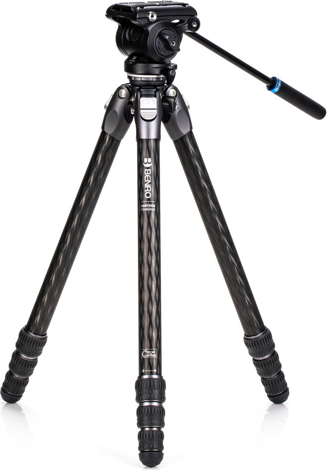 Picture of Benro TTOR34CLVS4PRO Tortoise Columnless Carbon Fiber 3 Series Tripod System with S4Pro Video Head