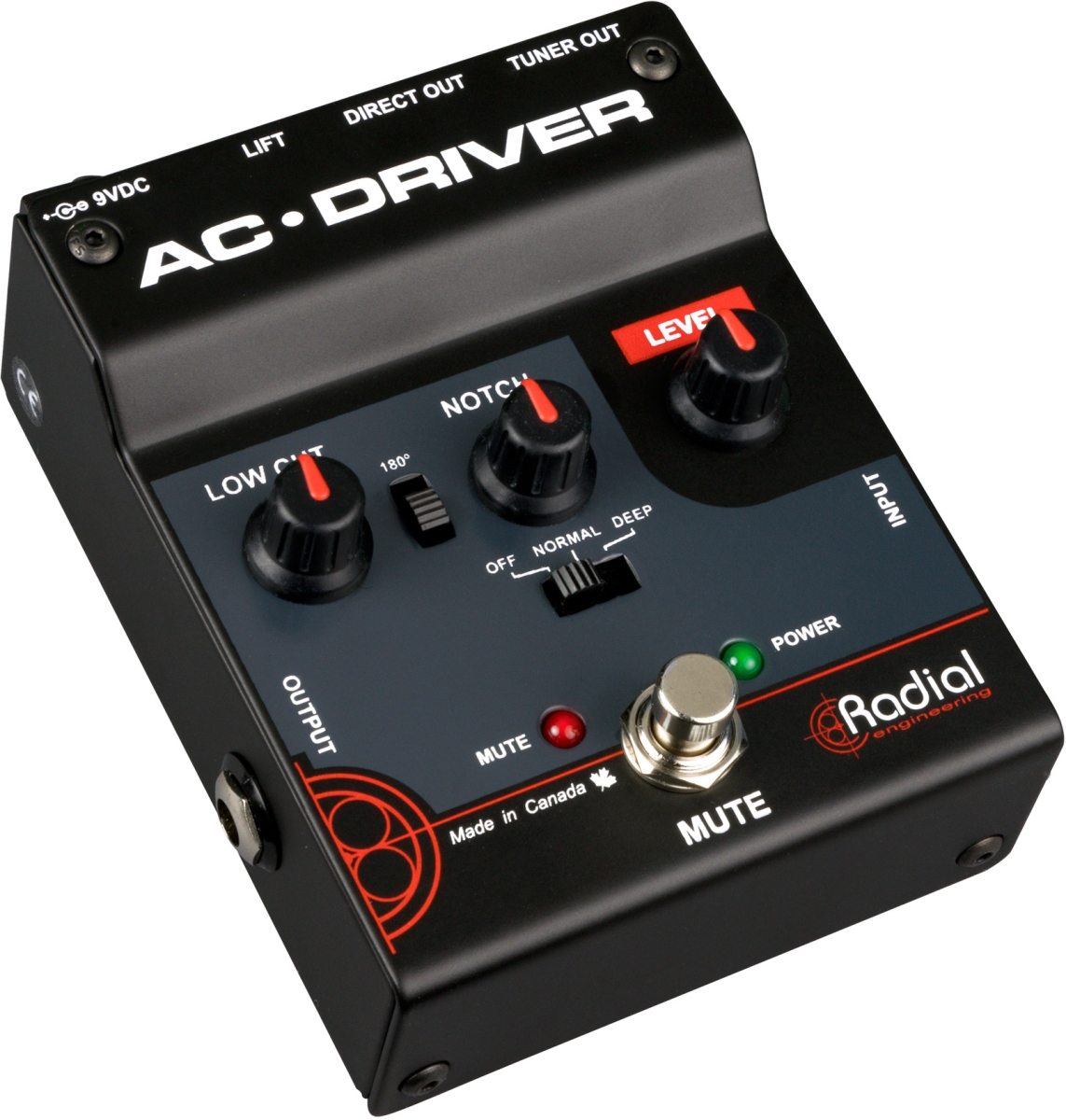 Picture of Radial Engineering PRM-R800-7322 AC-Driver Acoustic Instrument Preamp with Low Cut & Notch Filter