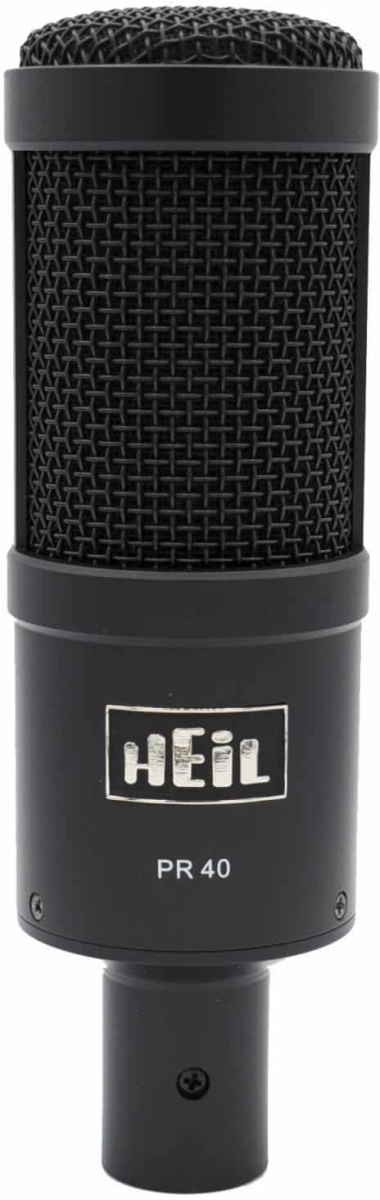 HEIL-PR40B Large Diameter Dynamic Studio Microphone, Black Body & Grill -  Heil Sound