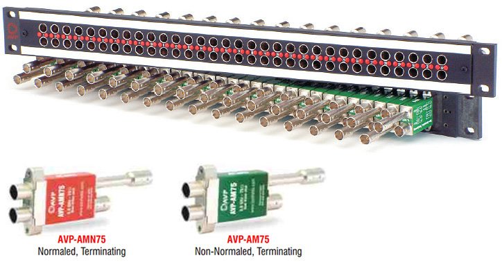 Picture of AVP Manufacturing & Supply AV-D232E15AM75BZ 1.5 RU Panel - 32 AVP-AM75 Non-Normaled - Terminating Jacks