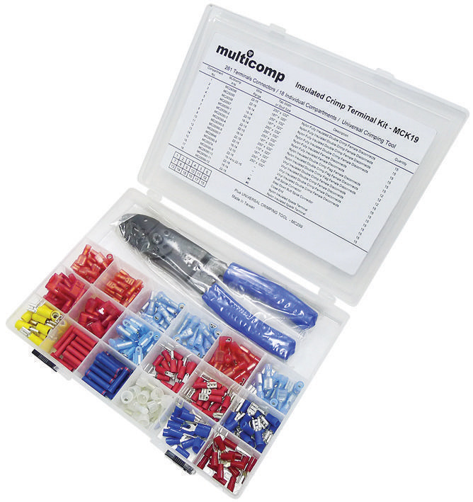 MCK19 Multicomp Connector Kit with Terminals & Splices