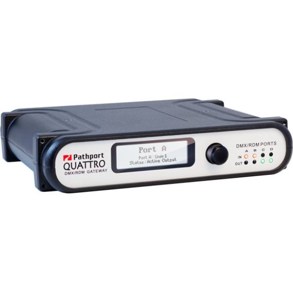 P6321 Pathport Quattro 4-Port Gateway with Rear XLR5F