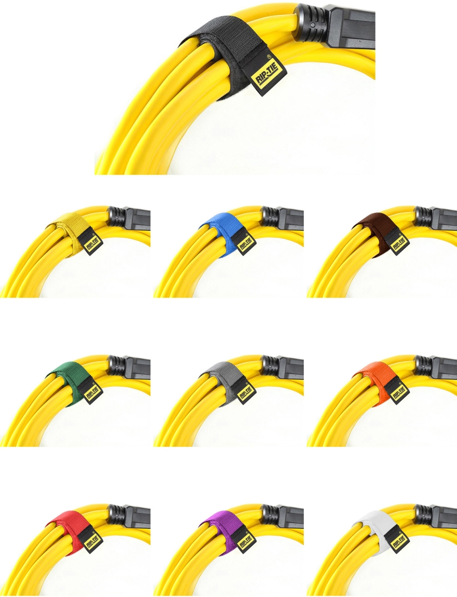 RIP-H-06-100-RBW 1 x 6 in. CableWrap, Rainbow - Pack of 100