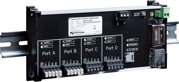 Picture of Pathway Connectivity Solutions P6824 8 in. Pathport 4-Port Gateway with eDIN