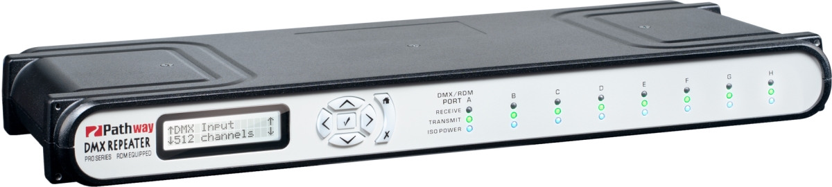 Picture of Pathway Connectivity Solutions P9015 DMX Repeater with 8 Way Rear Terminal - Fully Isolated