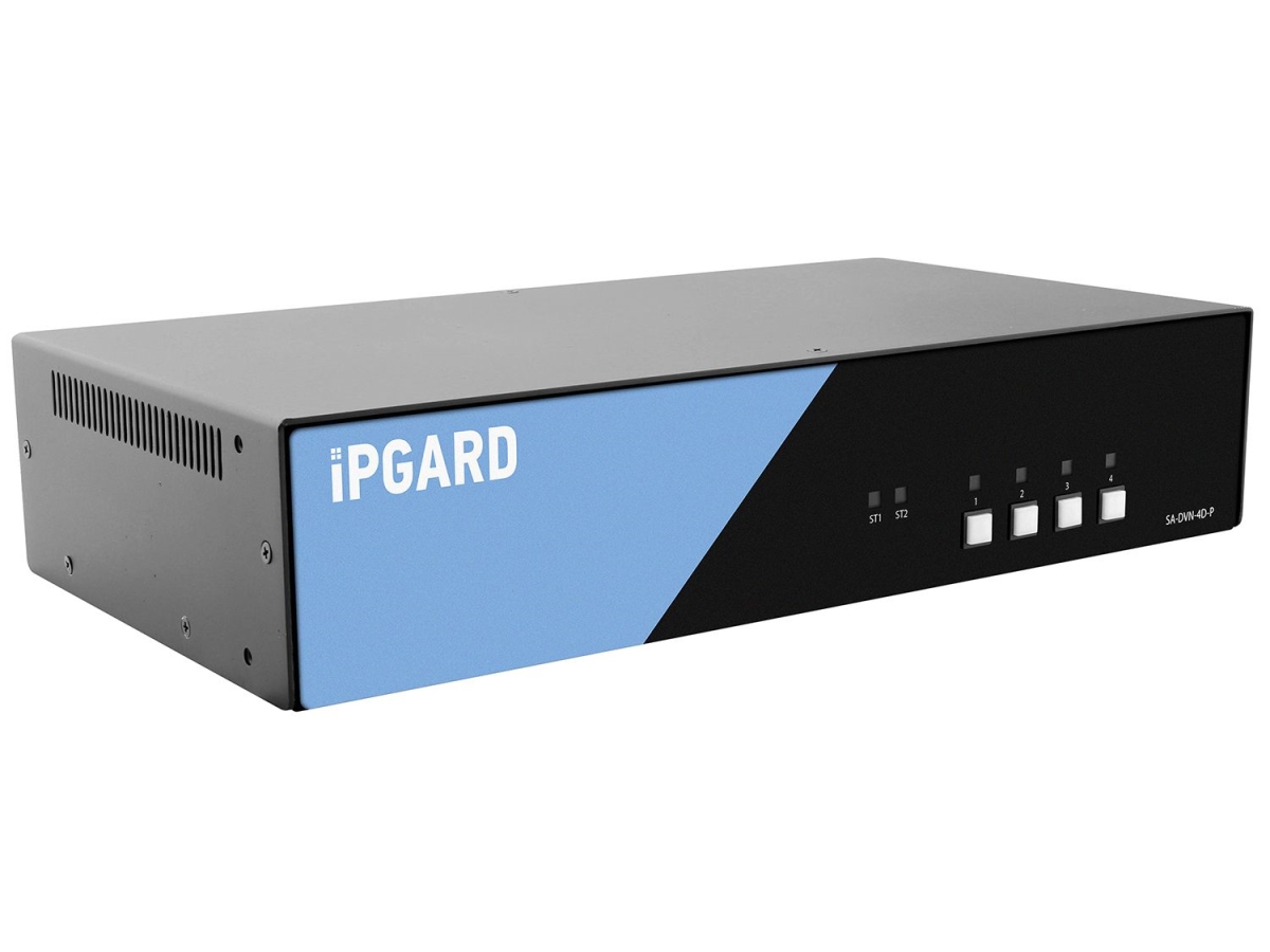 SAVI-SA-DVN-4D-P 4-Port DH Secure Pro DVI-I KVM with Audio & CAC