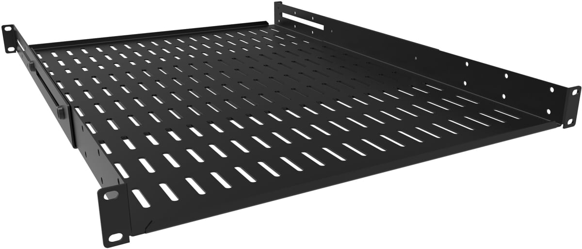 HMND-ADSV1825BK 18 x 24 in. 1RU Adjustable Vent Shelf, Black