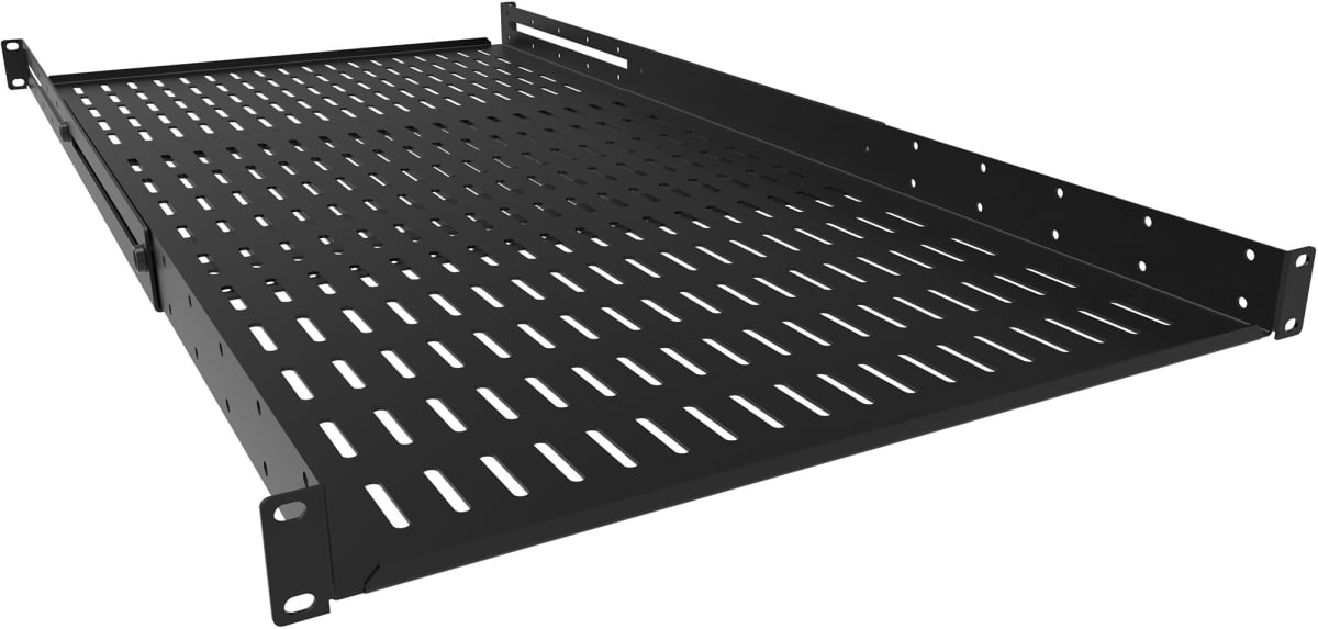 HMND-ADSV2536BK 25 x 36 in. 1RU Adjustable Vent Shelf, Black