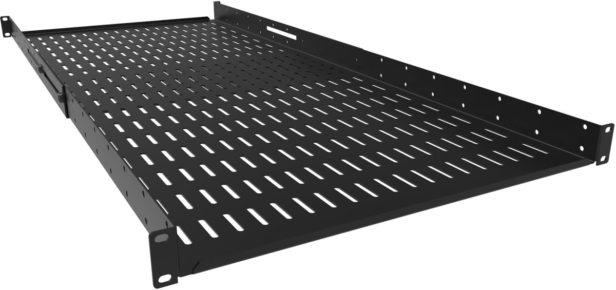 HMND-ADSV3642BK 36 x 42 in. 1RU Adjustable Vent Shelf, Black