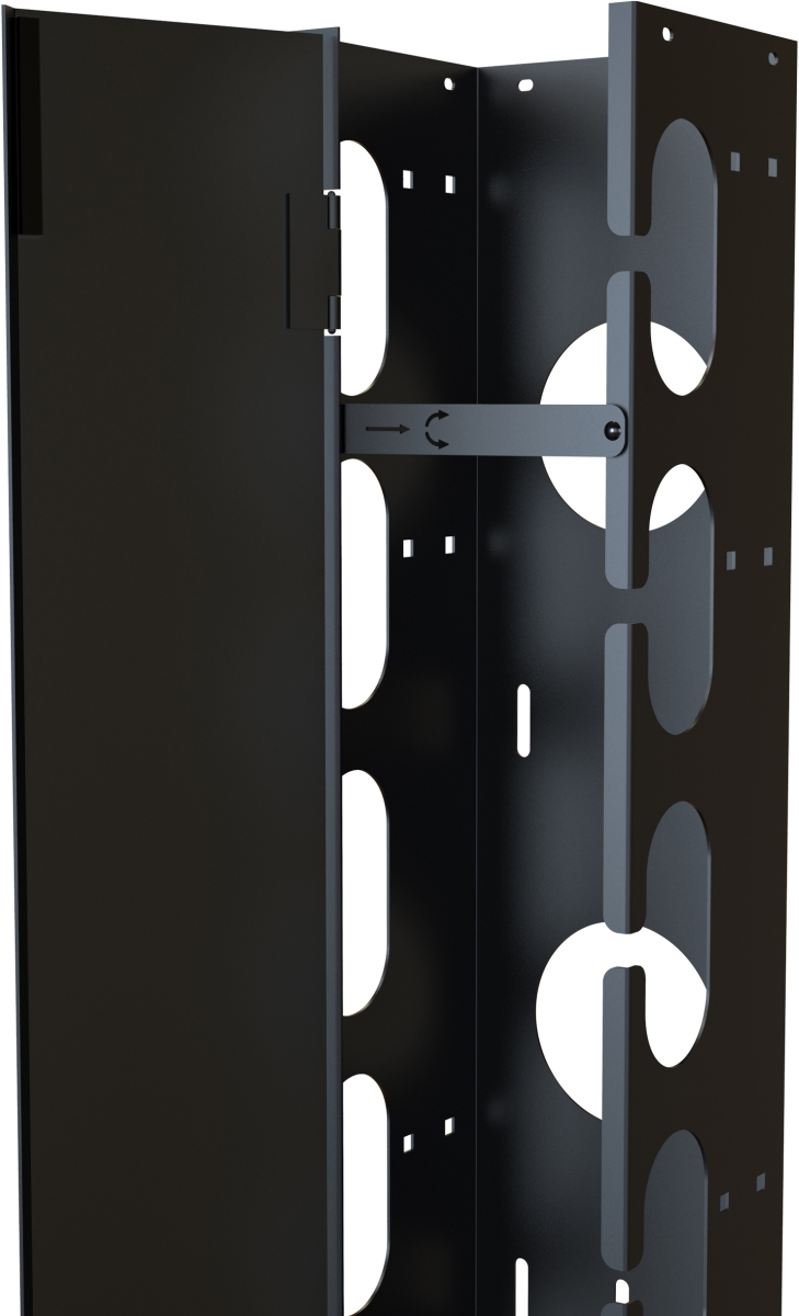HMND-RB-VCM44 6 x 5 in. 44RU Vertical Rack Manager with Door