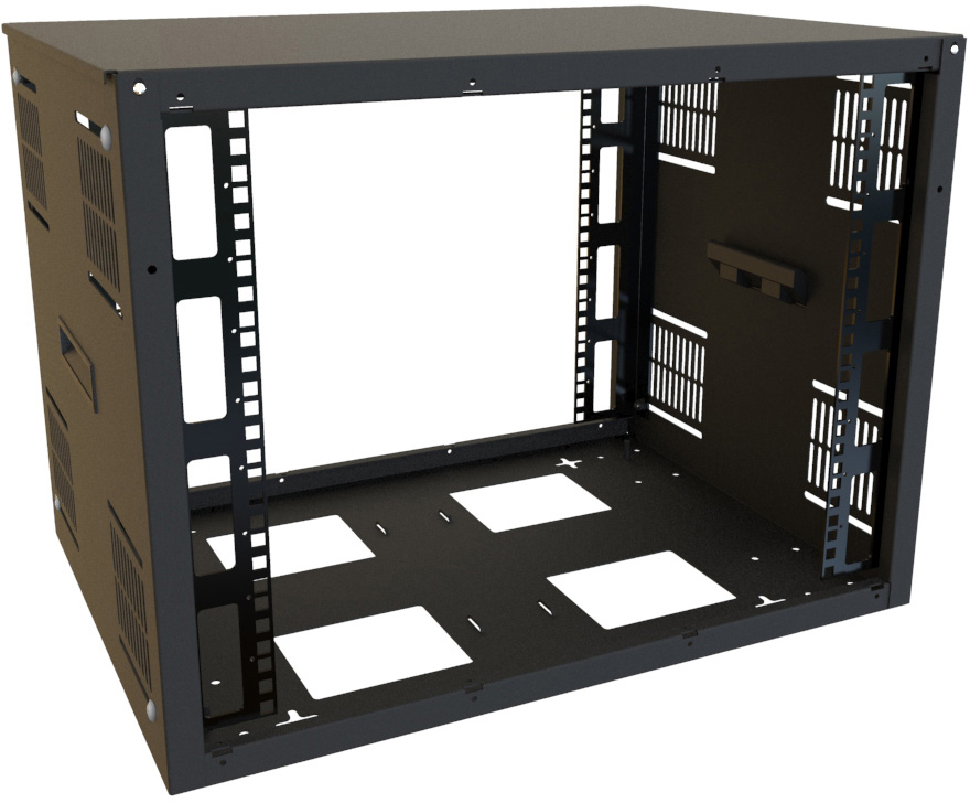 HMND-SDC249U17BK 17.97 x 24 x 17.5 in. 9RU Multiuse Cabinet, Black