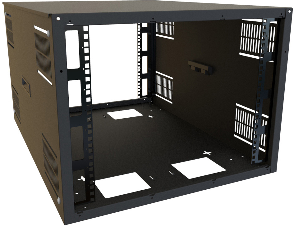 HMND-SDC249U31BK 17.97 x 24 x 31.5 in. 9RU Multiuse Cabinet, Black