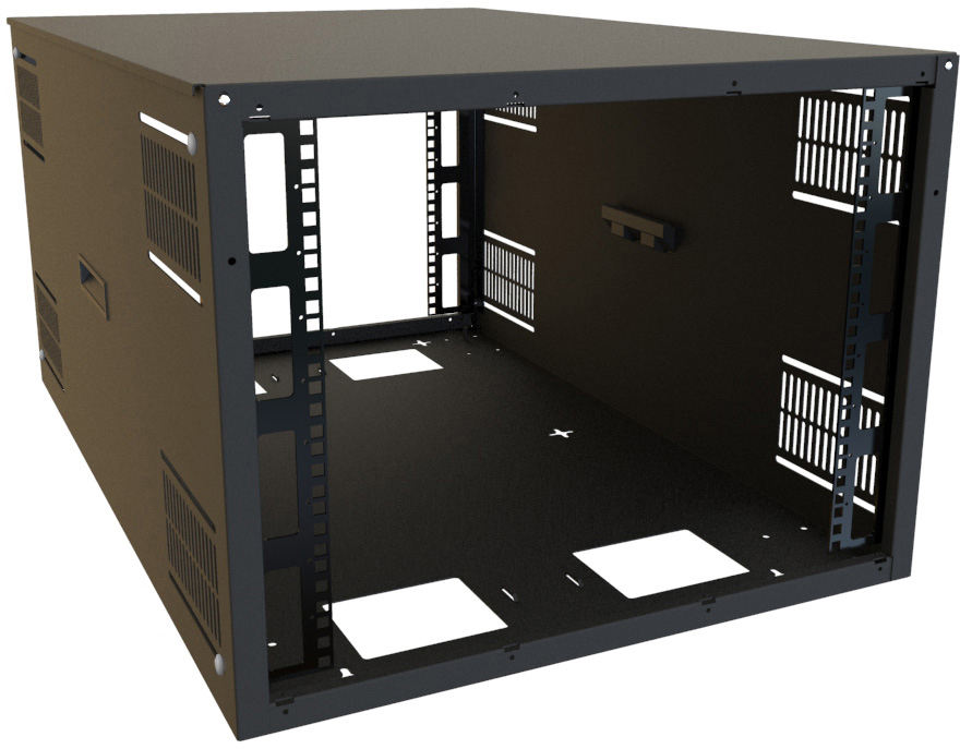 HMND-SDC249U36BK 17.97 x 24 x 36 in. 9RU Multiuse Cabinet, Black