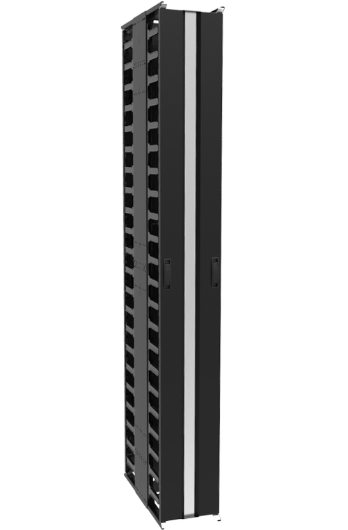 HMND-VFMMD10BK 81 x 10 x 24 in. 44RU Vertical Finger Manager, Black